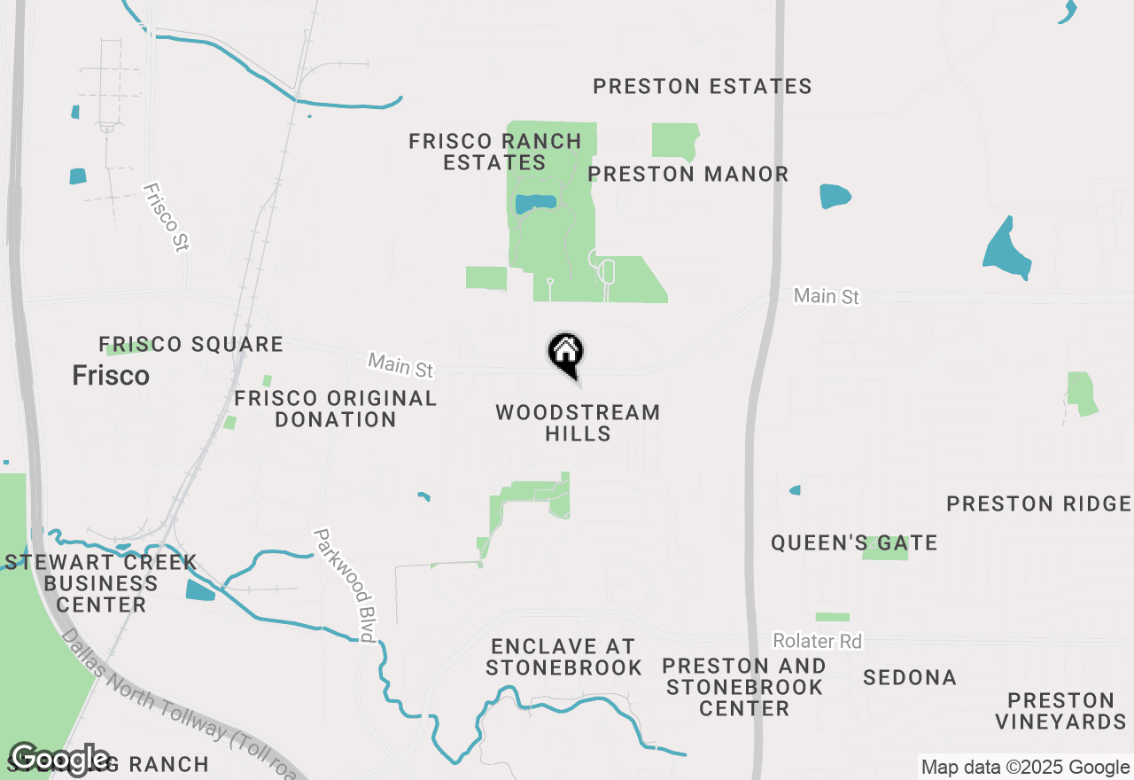 Map of 8125 Bobwhite Drive, Frisco, TX 75034