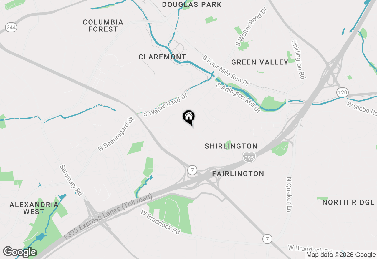 Map of 2873 S Buchanan Street #C2, Arlington, VA 22206