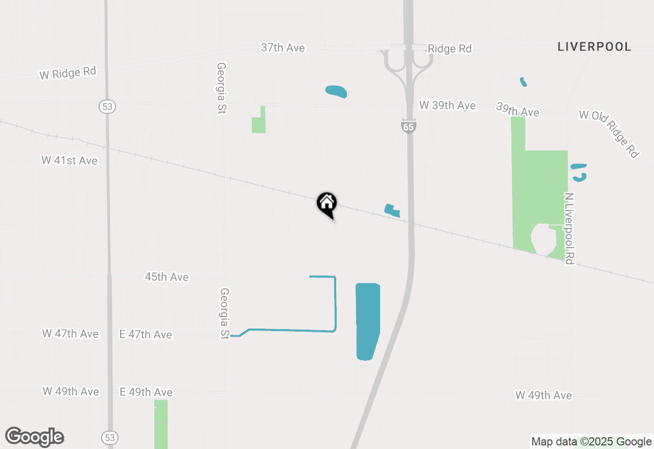 Map of 1509 E 43rd Avenue, Gary, IN 46409