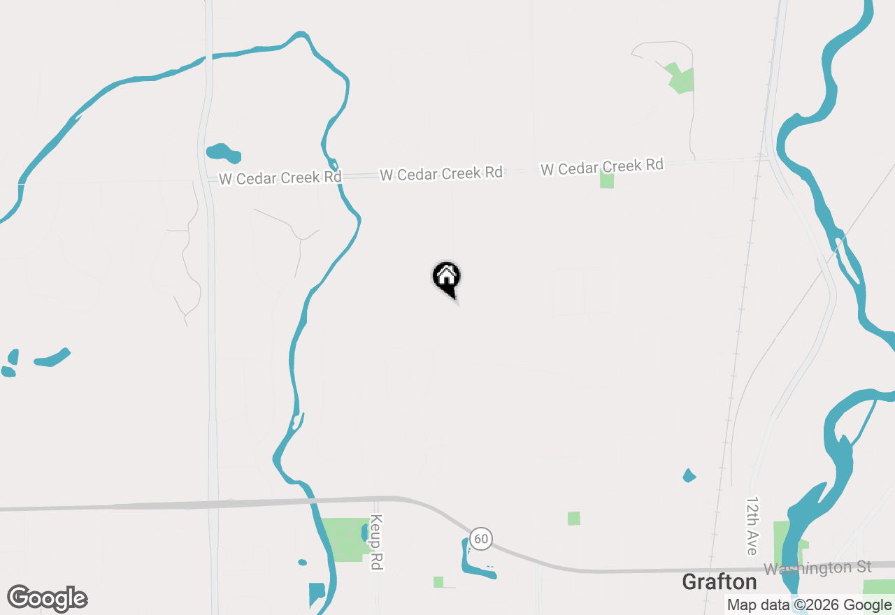 Map of 549 Hawks Ridge Rd, Grafton, WI 53024
