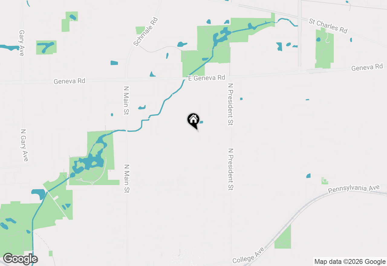 Map of 1723 Driving Park Road, Wheaton, IL 60187