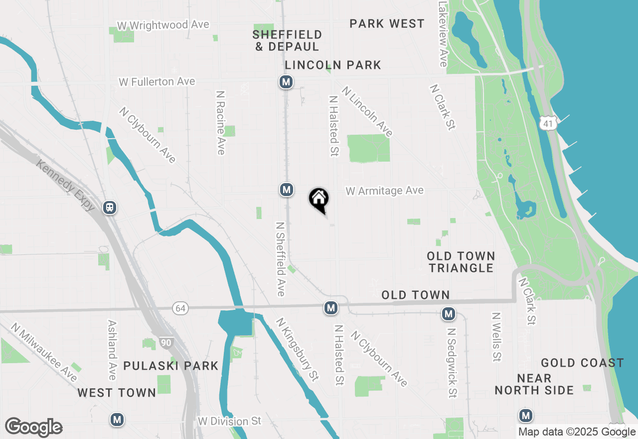 Map of 1910 N Dayton Street, Chicago, IL 60614