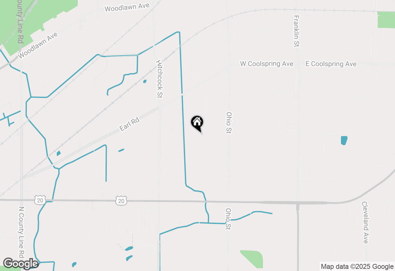 Map of 157 Riviera Drive, Michigan City, IN 46360