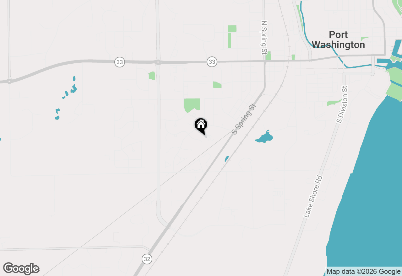 Map of 1336 Sumac Ct, Port Washington, WI 53074