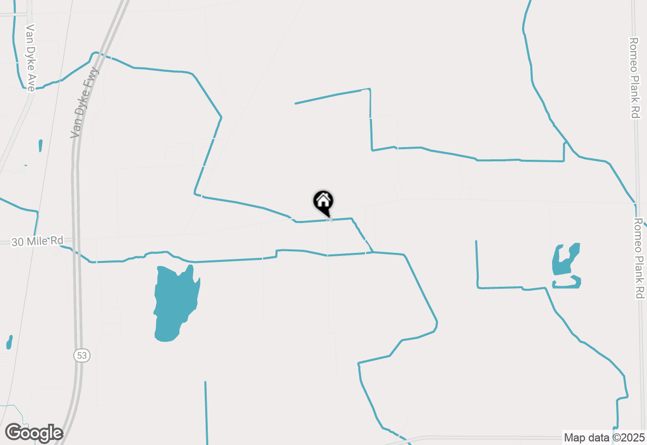 Map of 14500 30 Mile Road, Washington Twp, MI 48095