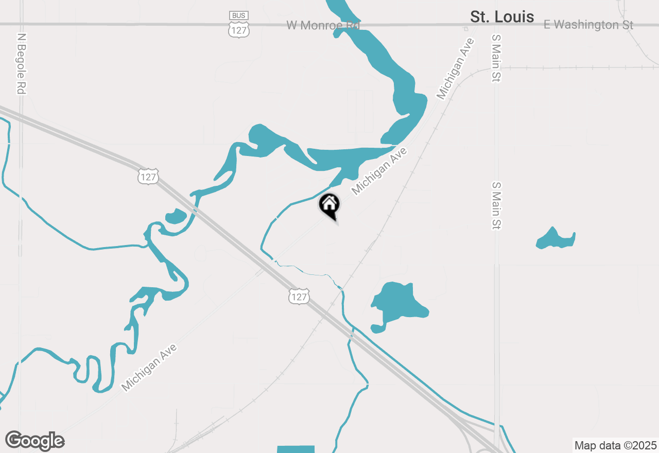 Map of 1301 Virginia Street, St Louis, MI 48880