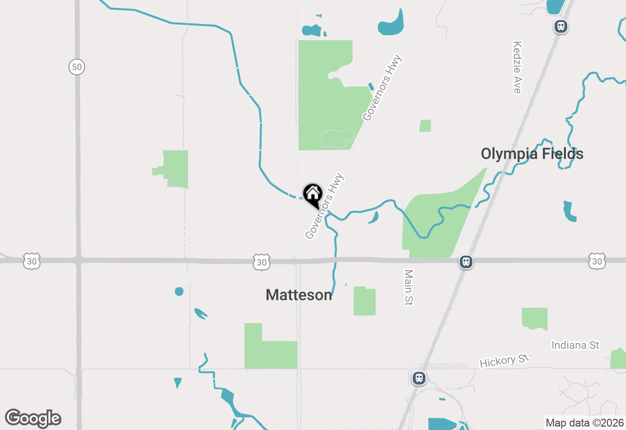 Map of 20920 Governors Highway, Olympia Fields, IL 60461