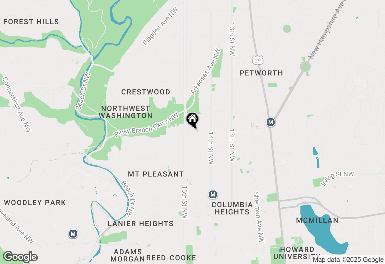 Map of 3551 Hertford Place Nw, Washington, DC 20010
