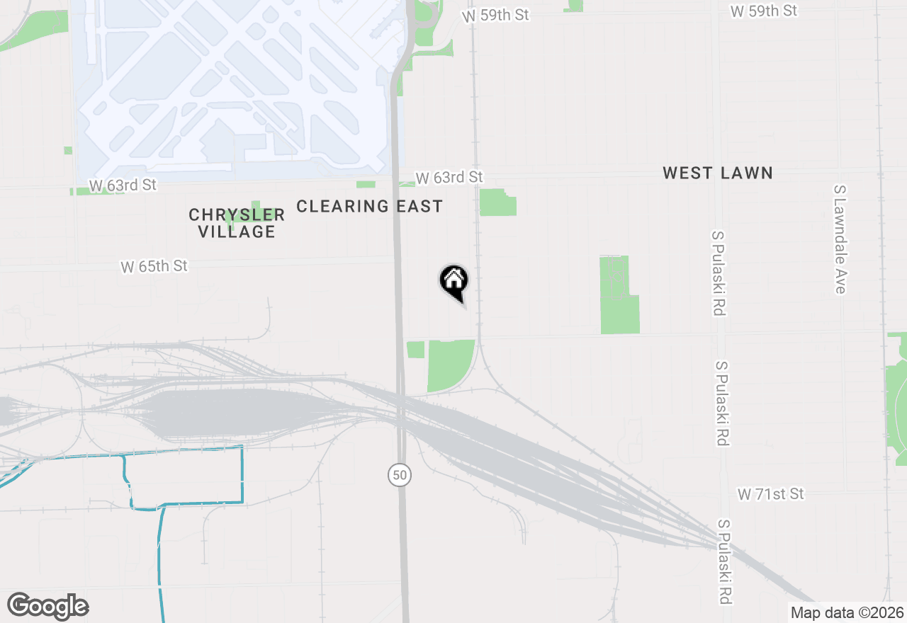 Map of (Address confidential), Chicago, Illinois 60629