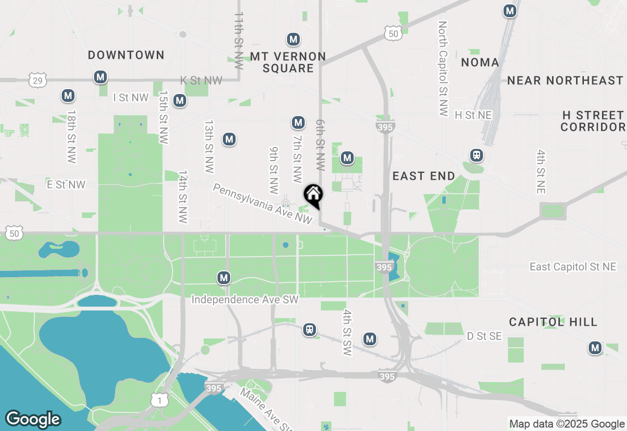 Map of 601 Pennsylvania Avenue Nw #1005N, Washington, DC 20004