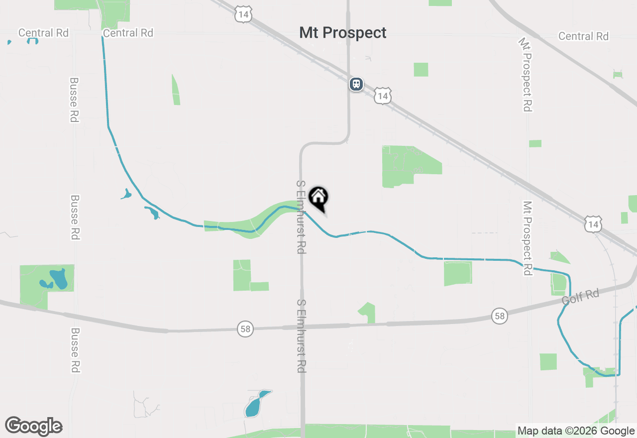 Map of 109 W Berkshire Lane, Mount Prospect, IL 60056