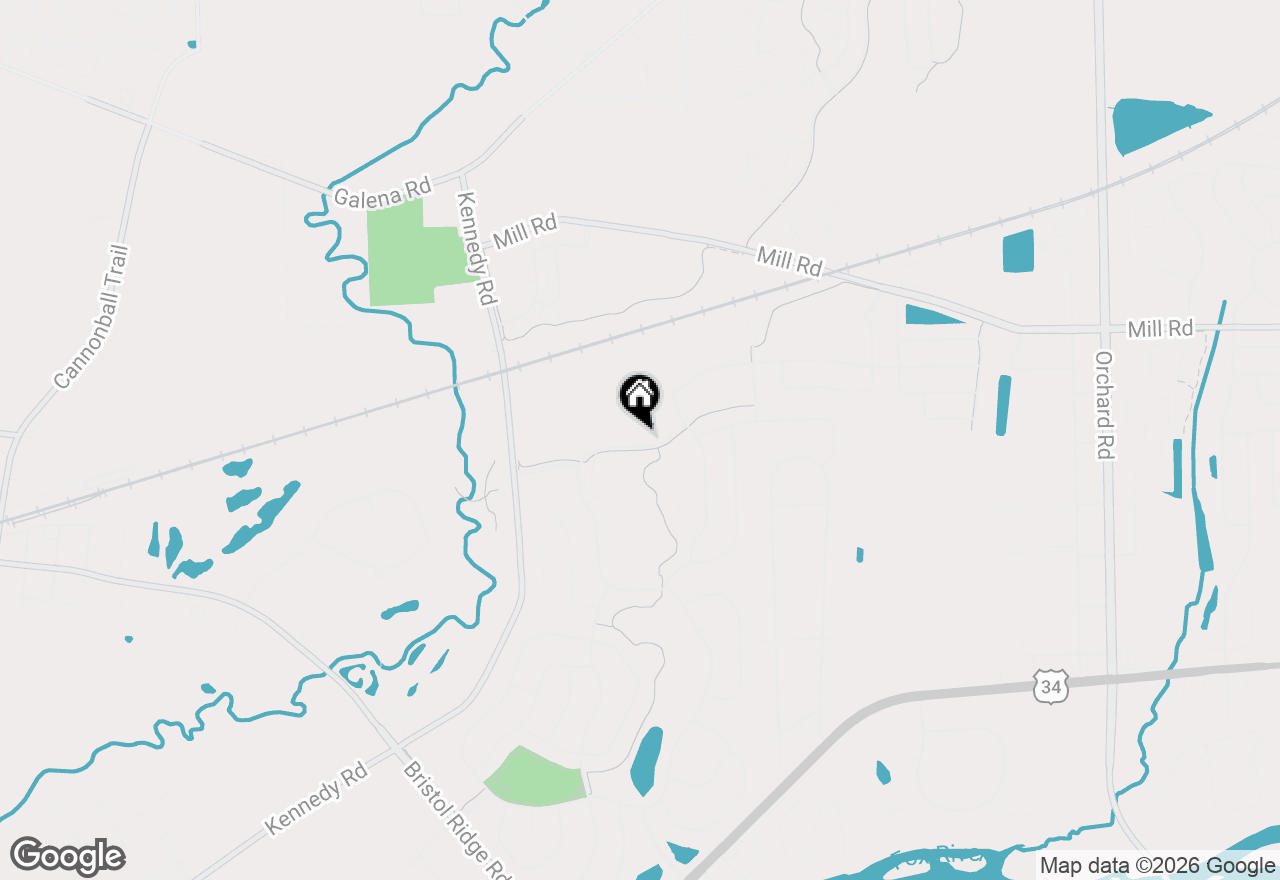 Map of 3159 Grande Trail, Yorkville, IL 60560