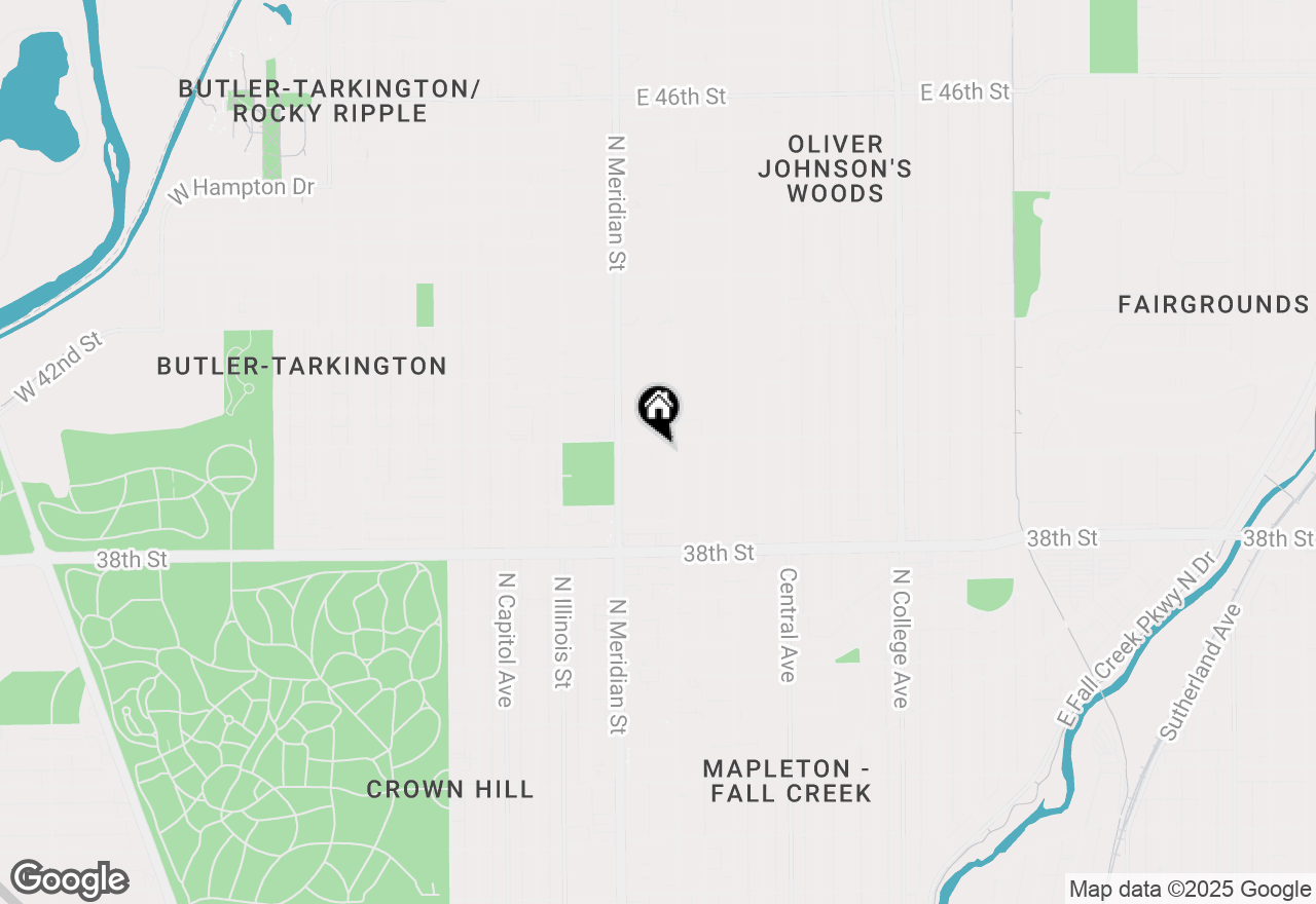 Map of 25 E 40th Street #5J, Indianapolis, IN 46205