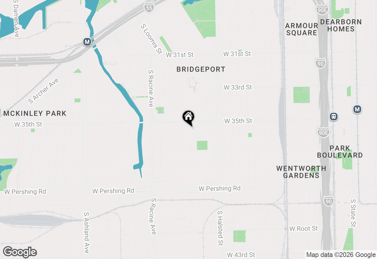 Map of 974 W 35th Place #407, Chicago, IL 60609