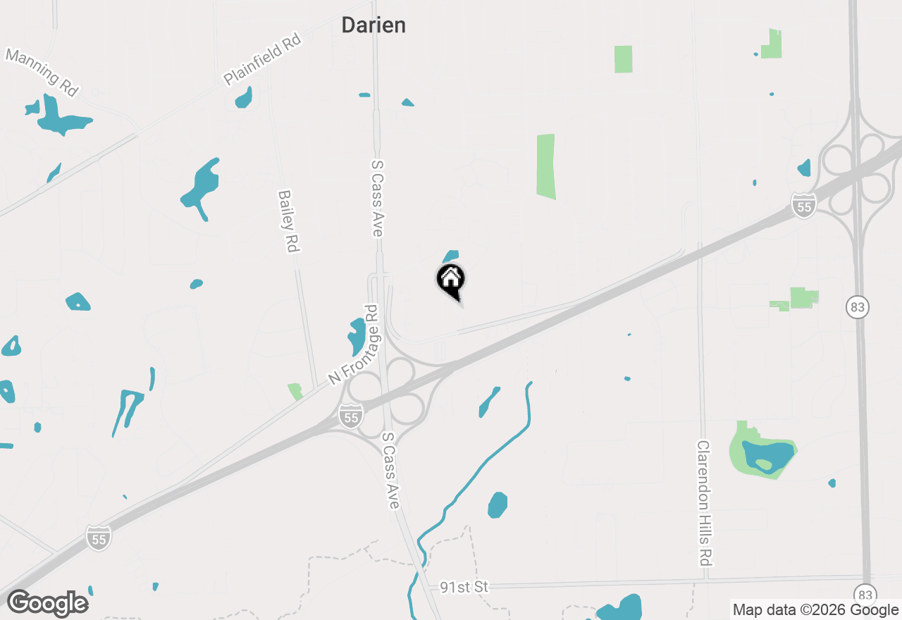 Map of 8426 Dawn Lane, Darien, IL 60561