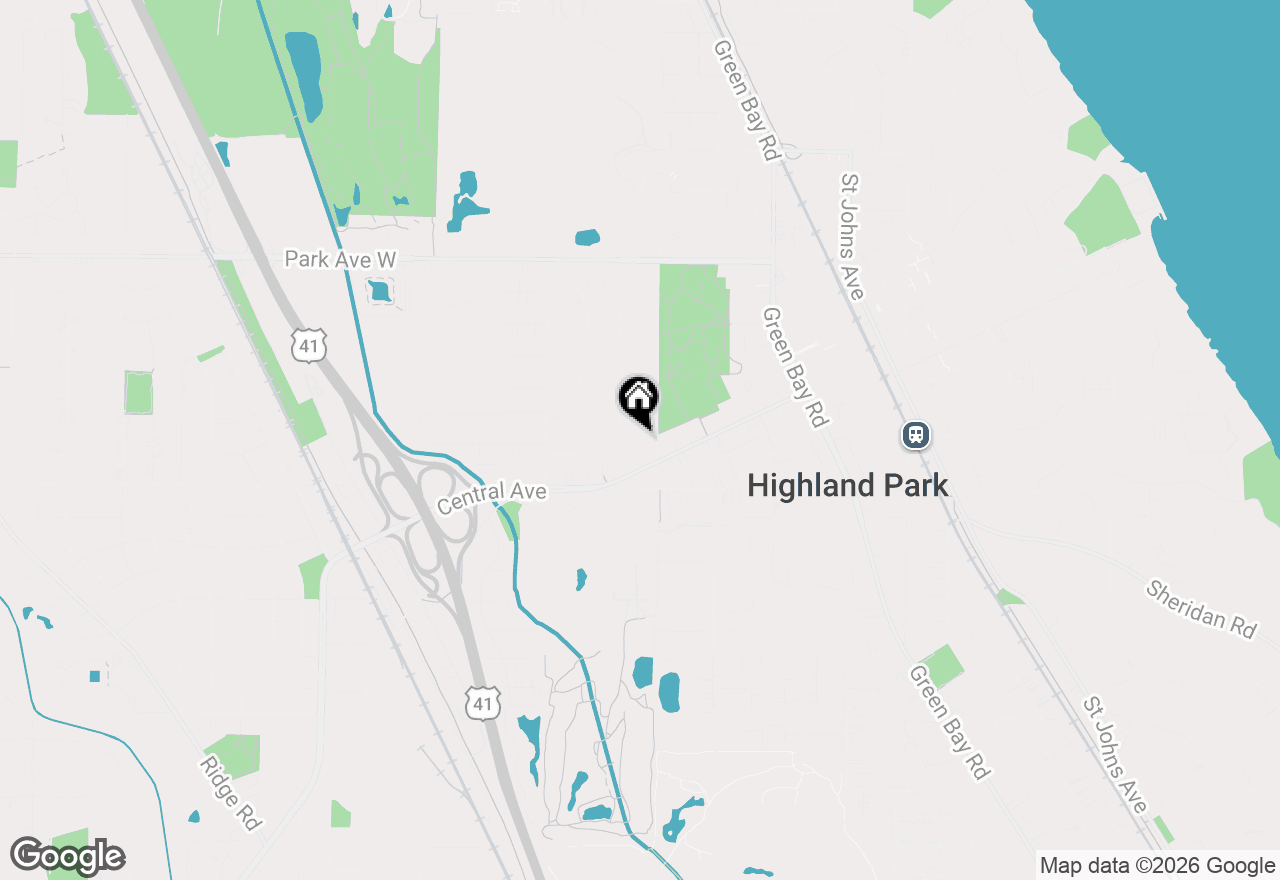 Map of 974 Princeton Avenue, Highland Park, IL 60035