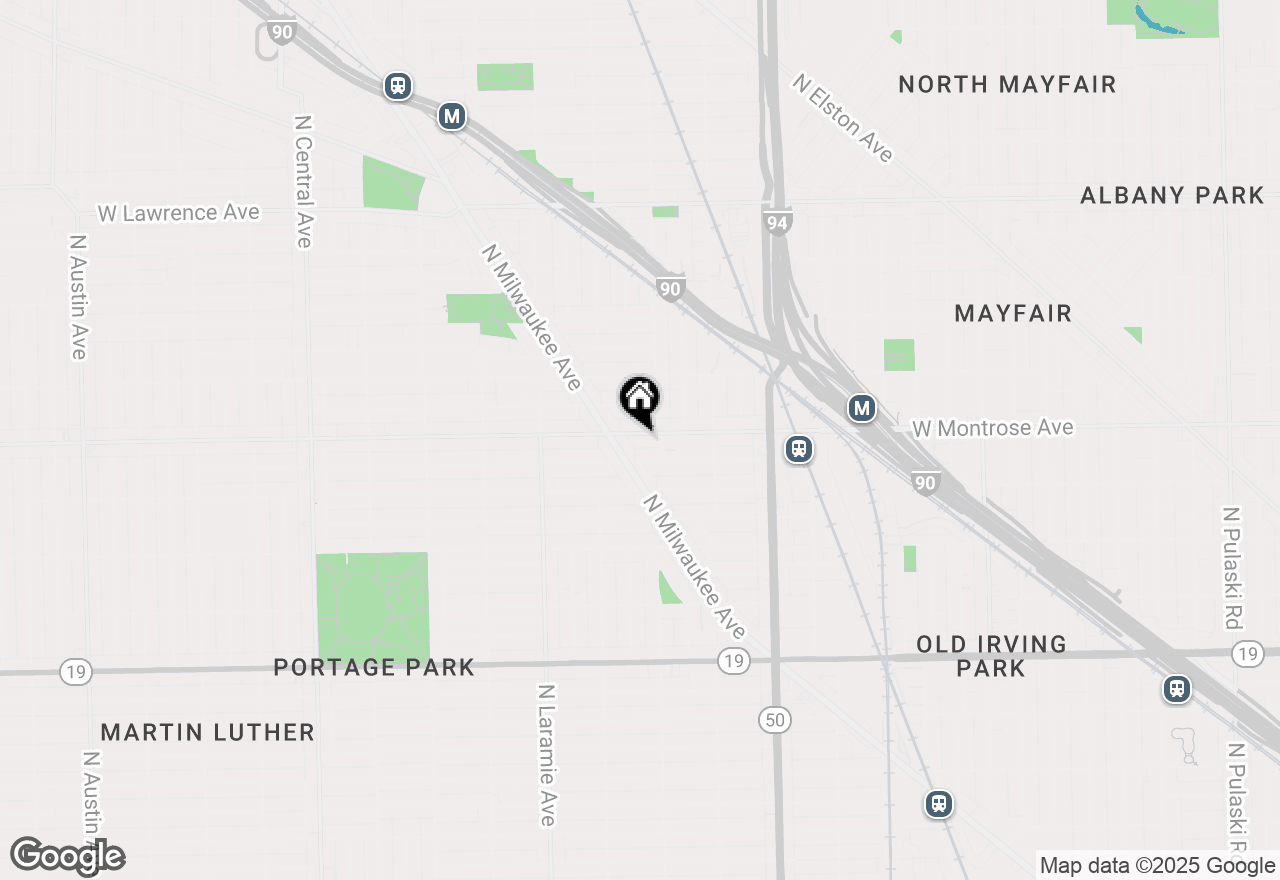 Map of 5015 W Montrose Avenue, Chicago, IL 60641