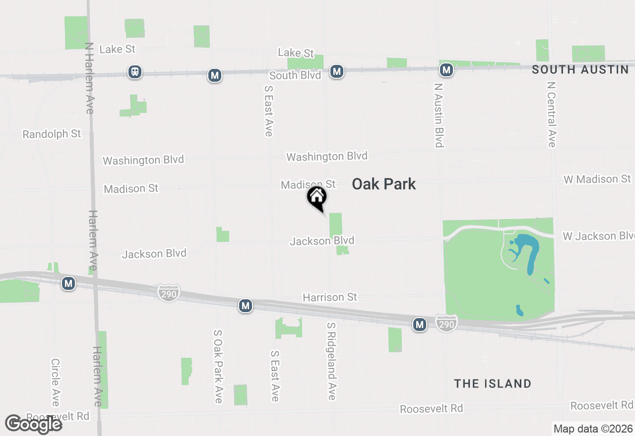 Map of 608 S Elmwood Avenue, Oak Park, IL 60304