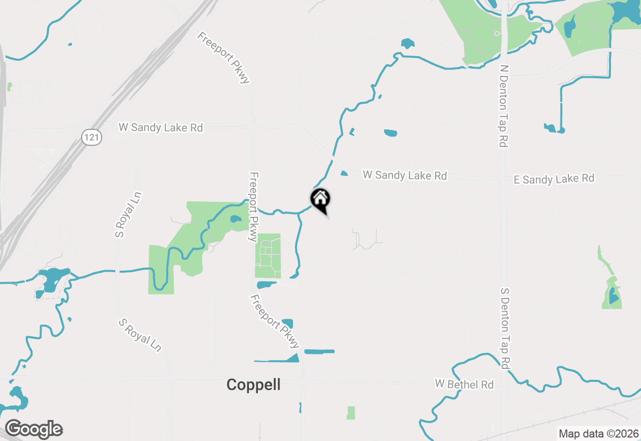 Map of 548 Oak Grove Lane, Coppell, TX 75019