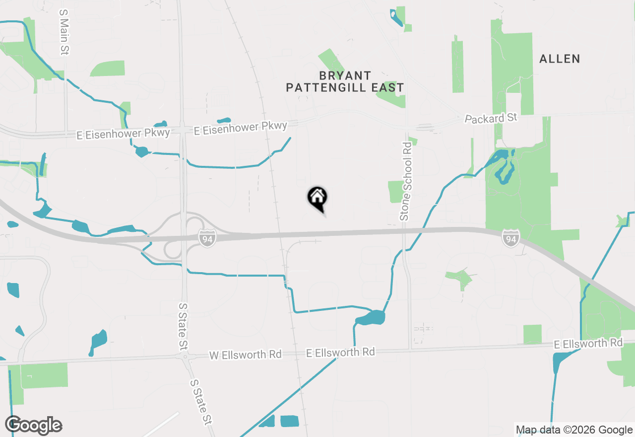 Map of 3356 Tacoma Circle, Ann Arbor, MI 48108