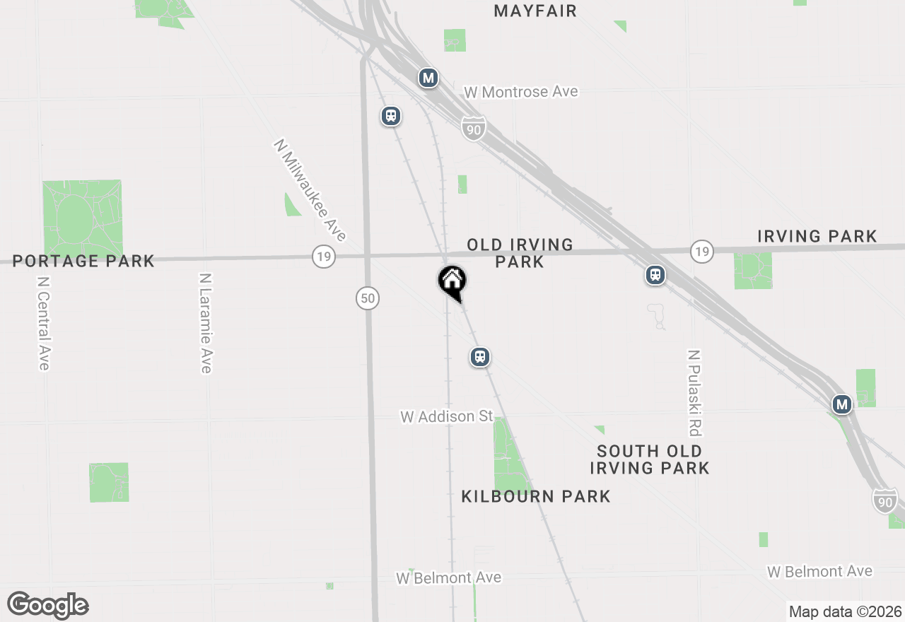 Map of 3821 N Milwaukee Avenue #B, Chicago, IL 60641