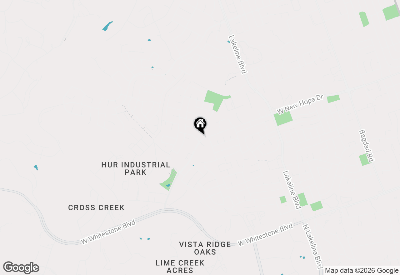 Map of 2002 E Gann Hill Dr, Cedar Park, TX 78613