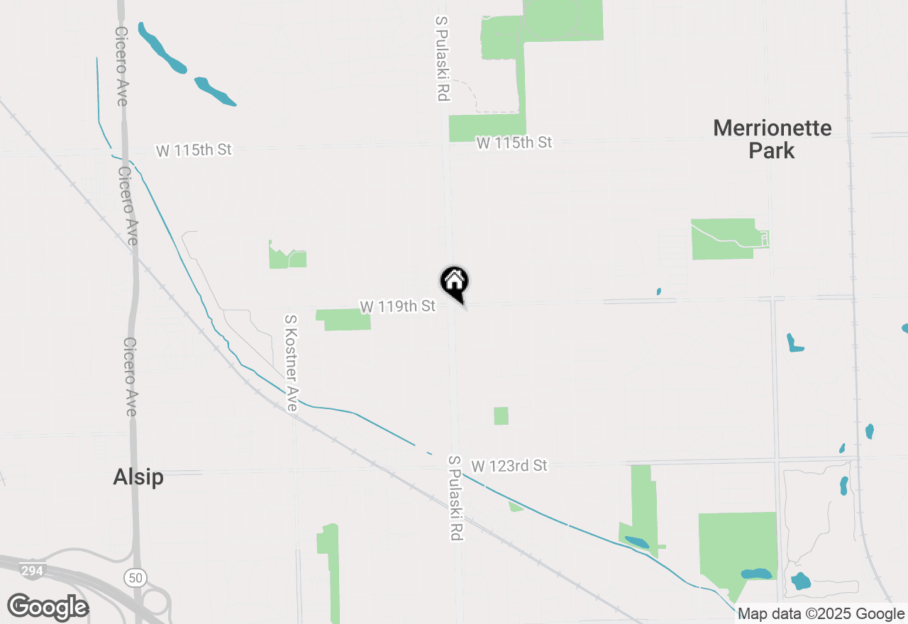 Map of 11901 S Pulaski Rd, Alsip,  60803