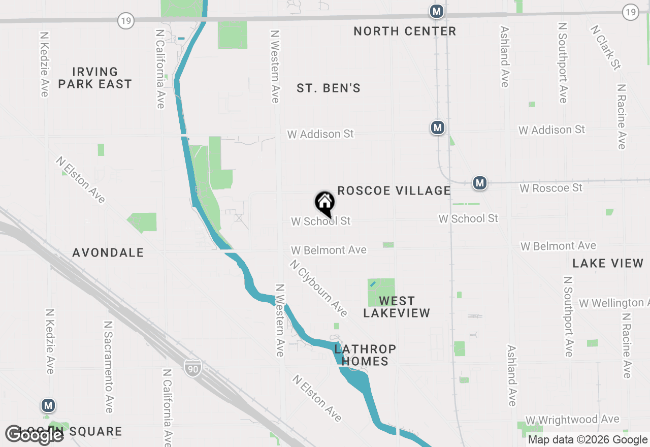 Map of 2225 W School Street, Chicago, IL 60618