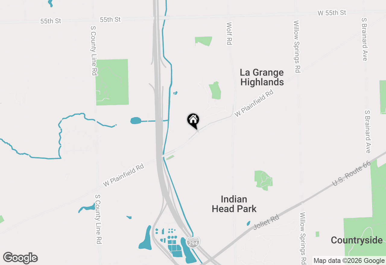 Map of 1117 Hickory Drive, Western Springs, IL 60558