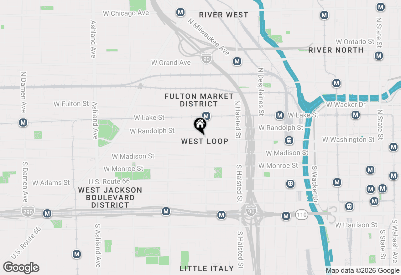 Map of 1000 W Washington Boulevard #430, Chicago, IL 60607