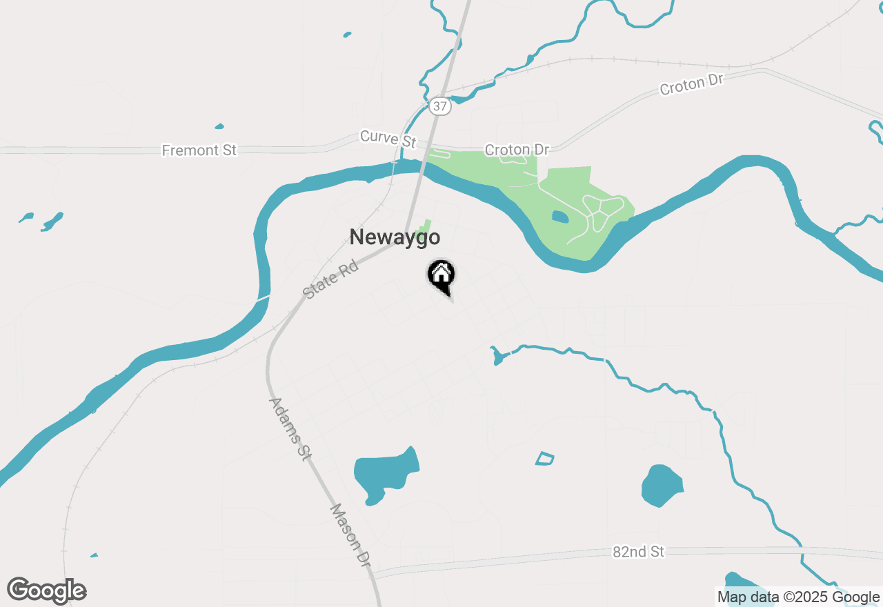 Map of 202 S Clay Street, Newaygo, MI 49337