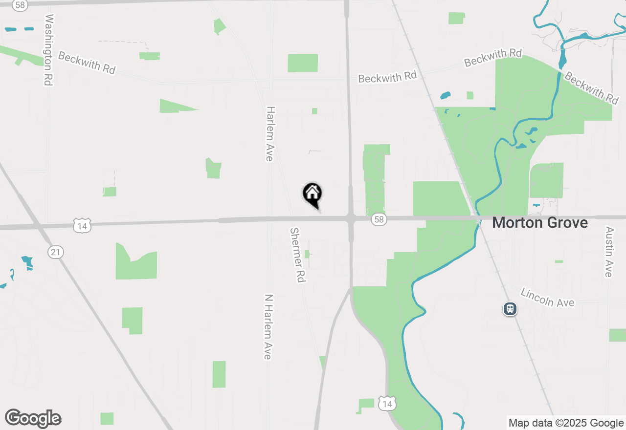 Map of 7042 Dempster Street, Morton Grove, IL 60053