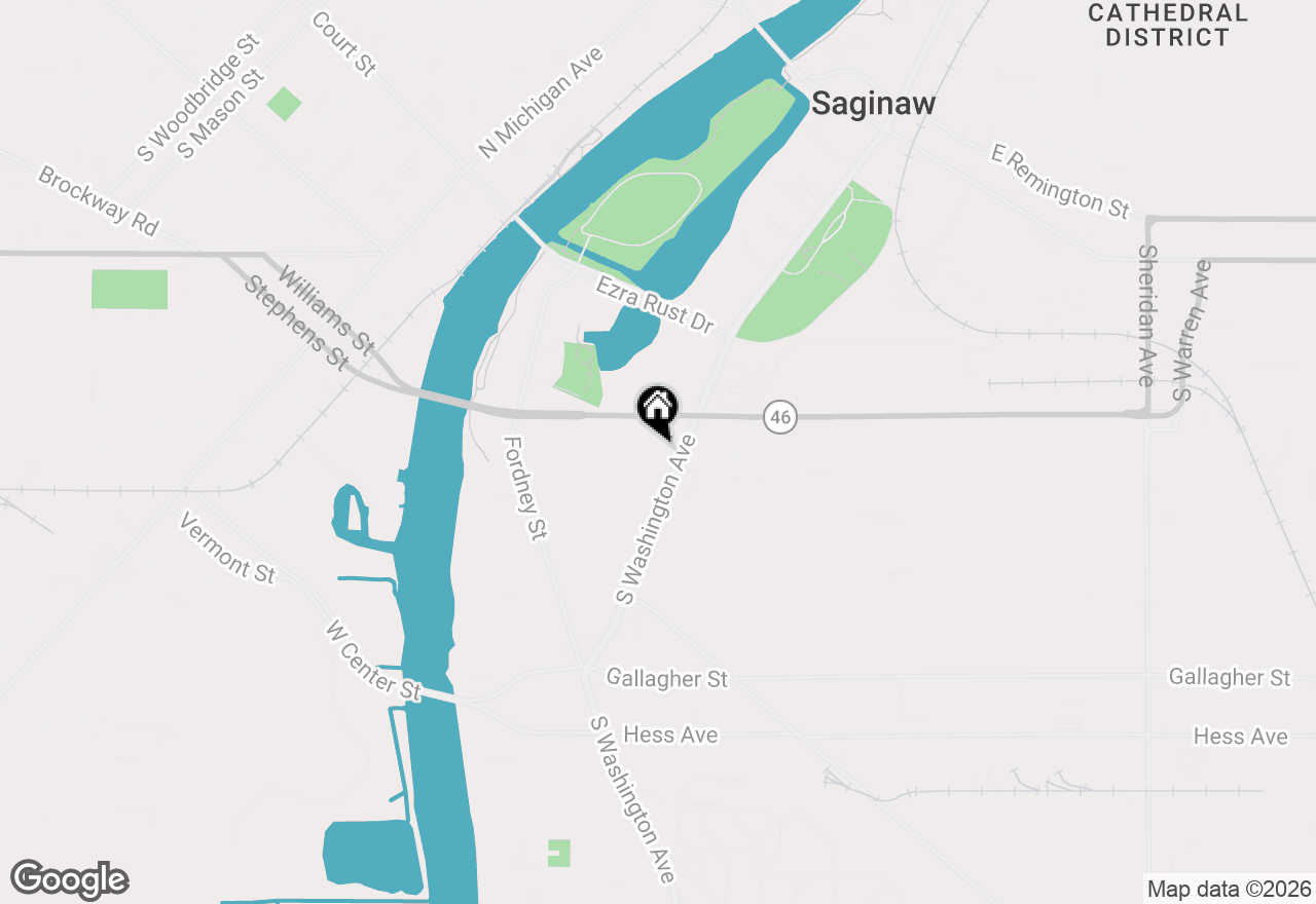 Map of 521 Birch Street, Saginaw, MI 48601