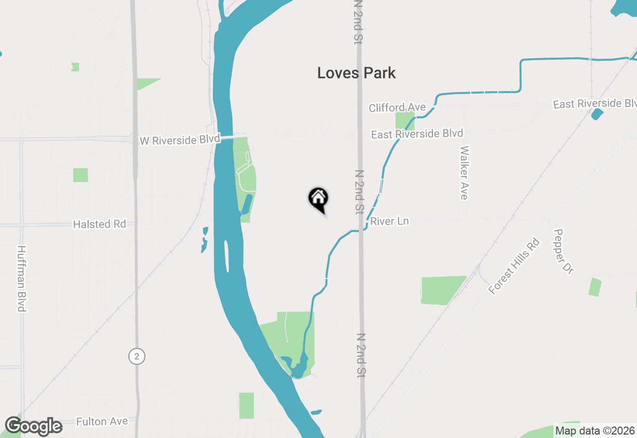 Map of 306 River Lane, Loves Park, IL 61111