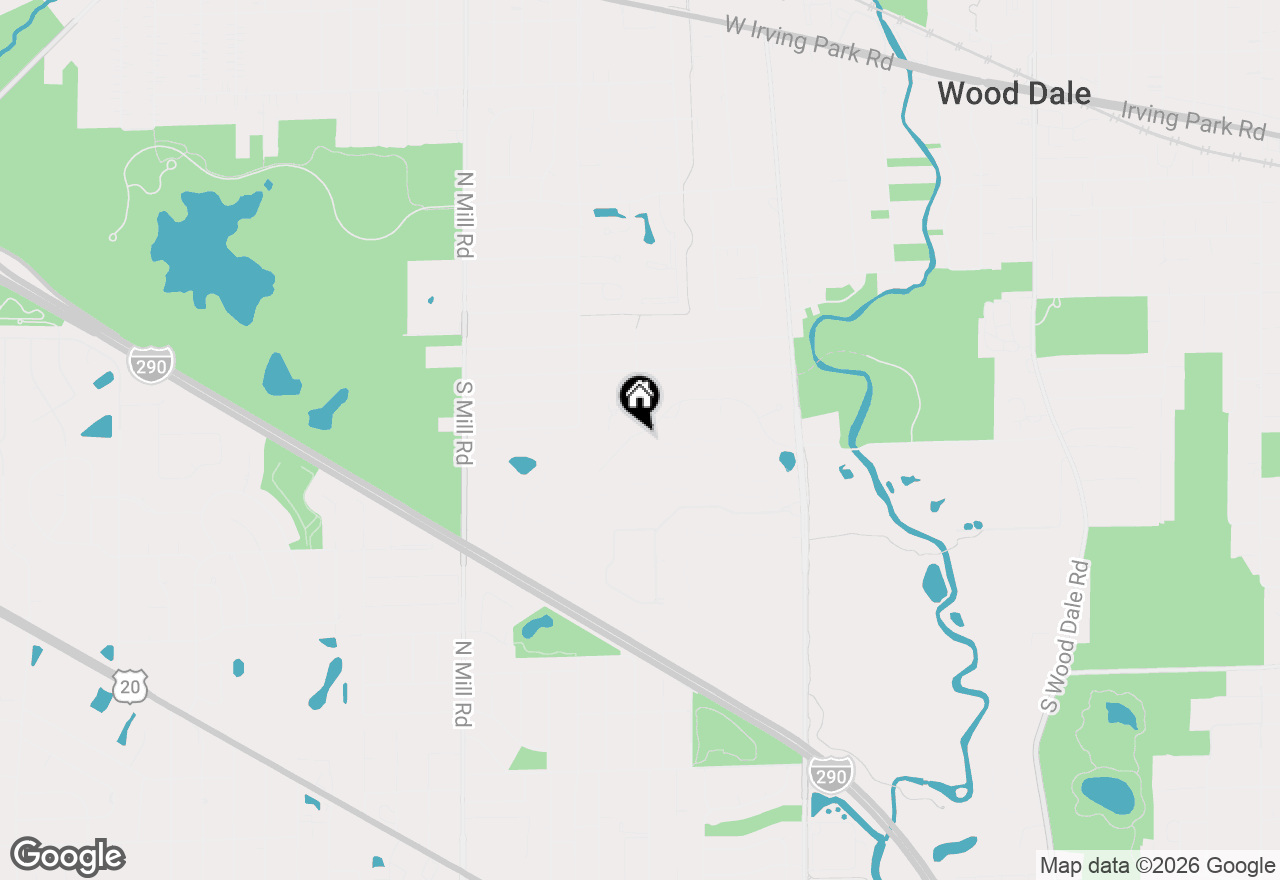 Map of 594 Elizabeth Drive #D, Wood Dale, IL 60191