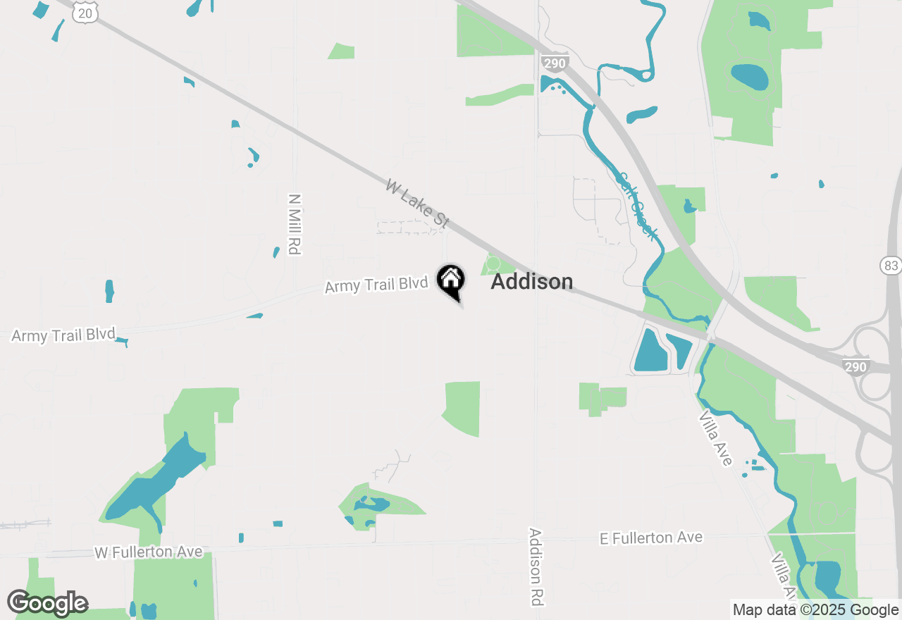 Map of 136 N School Street, Addison, IL 60101