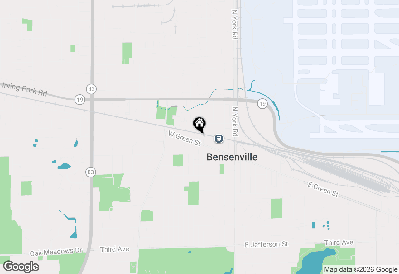 Map of (Address confidential), Bensenville, Illinois 60106