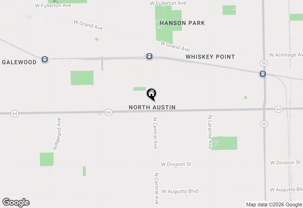 Map of 1631 N Parkside Avenue, Chicago, IL 60639