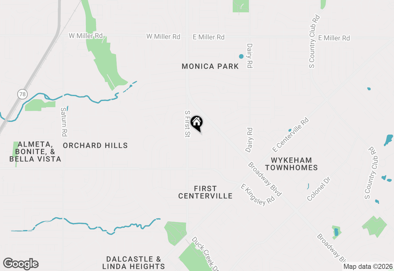 Map of 121 Sunflower Drive, Garland, TX 75041