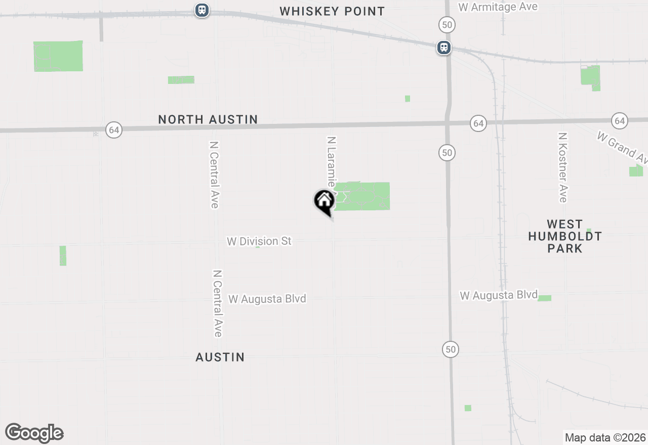 Map of 5218 W Crystal Street #GDN, Chicago, IL 60651