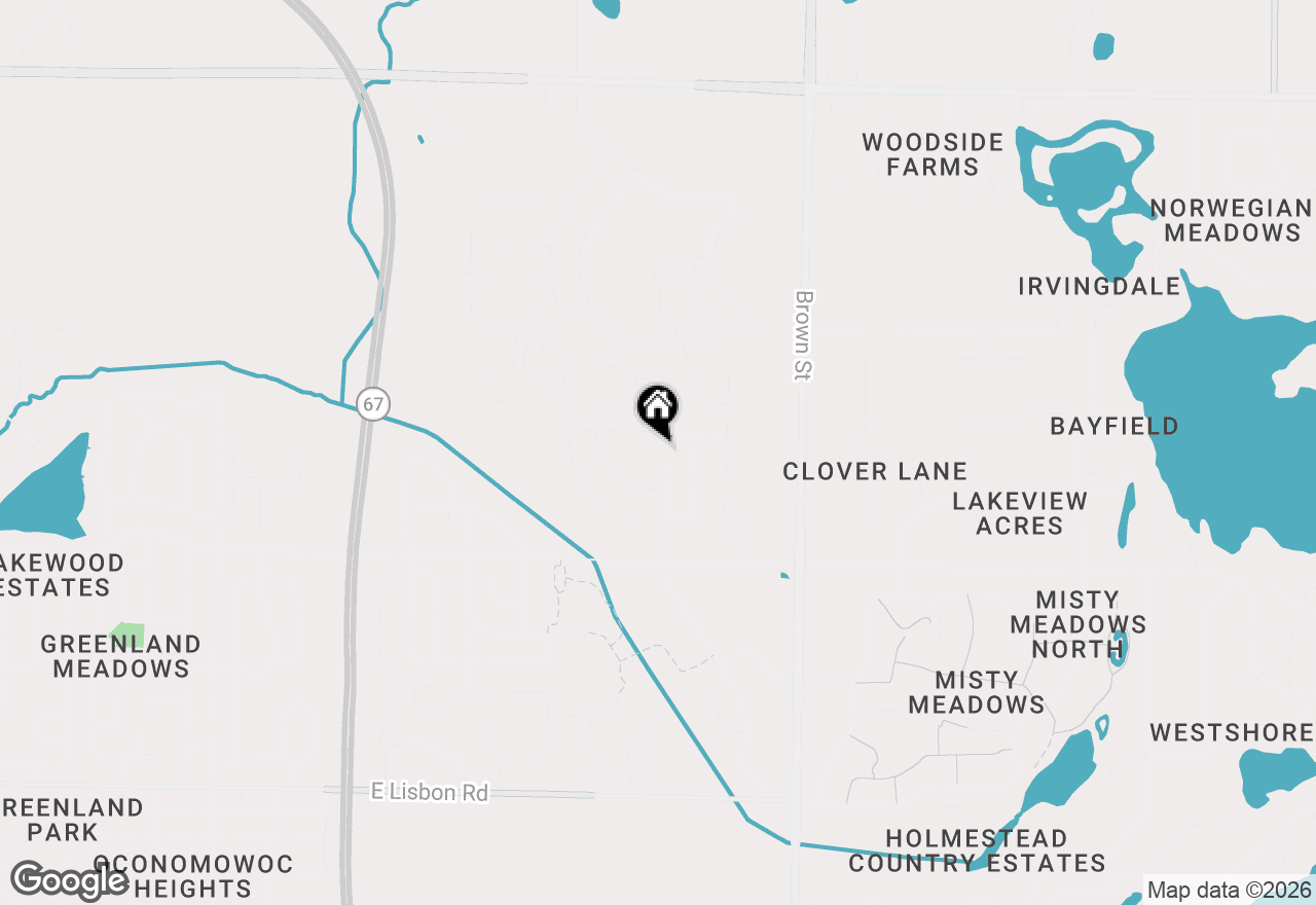 Map of 1460 Prairie Creek Blvd, Oconomowoc, WI 53066