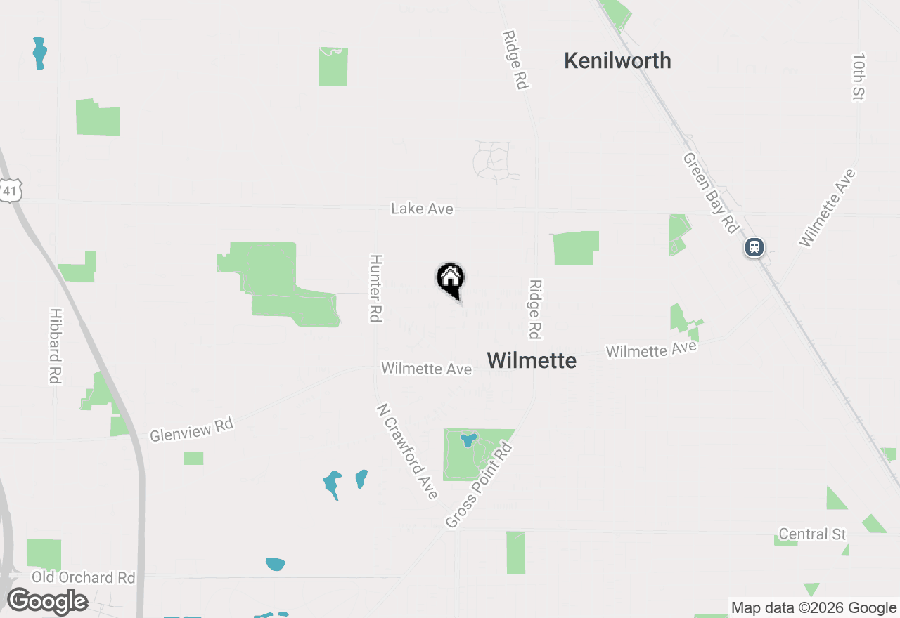 Map of 525 Pinecrest Lane, Wilmette, IL 60091