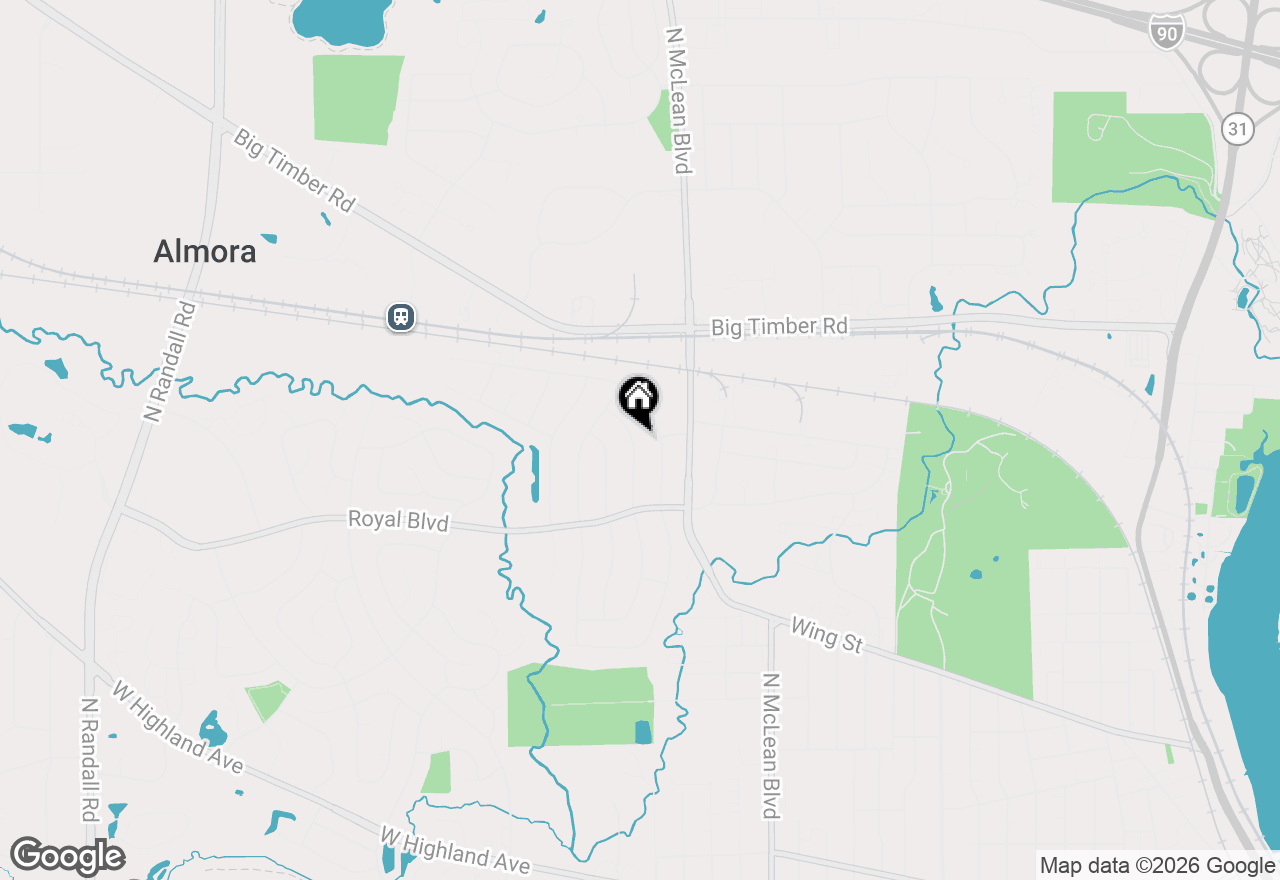 Map of 947 Diane Avenue, Elgin, IL 60123