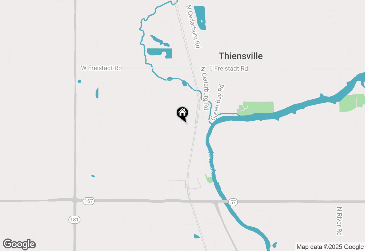 Map of 109 S Orchard St, Thiensville, WI 53092