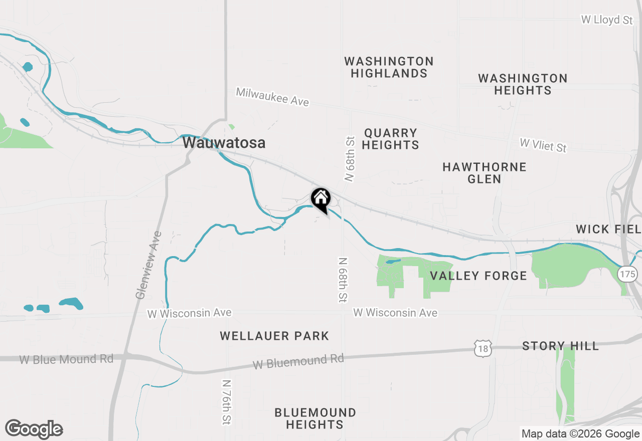 Map of 6919 Harvey Ave, Wauwatosa, WI 53213