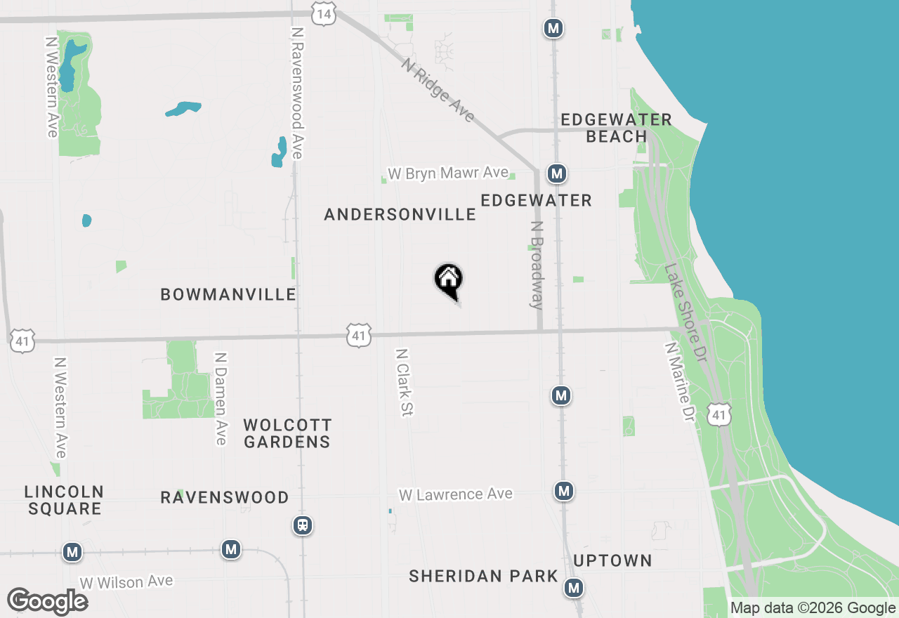 Map of 1414 W Farragut Avenue #2, Chicago, IL 60640