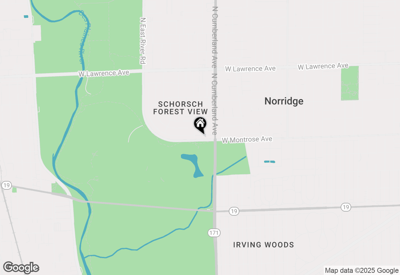 Map of 8449 W Brodman Avenue, Chicago, IL 60656