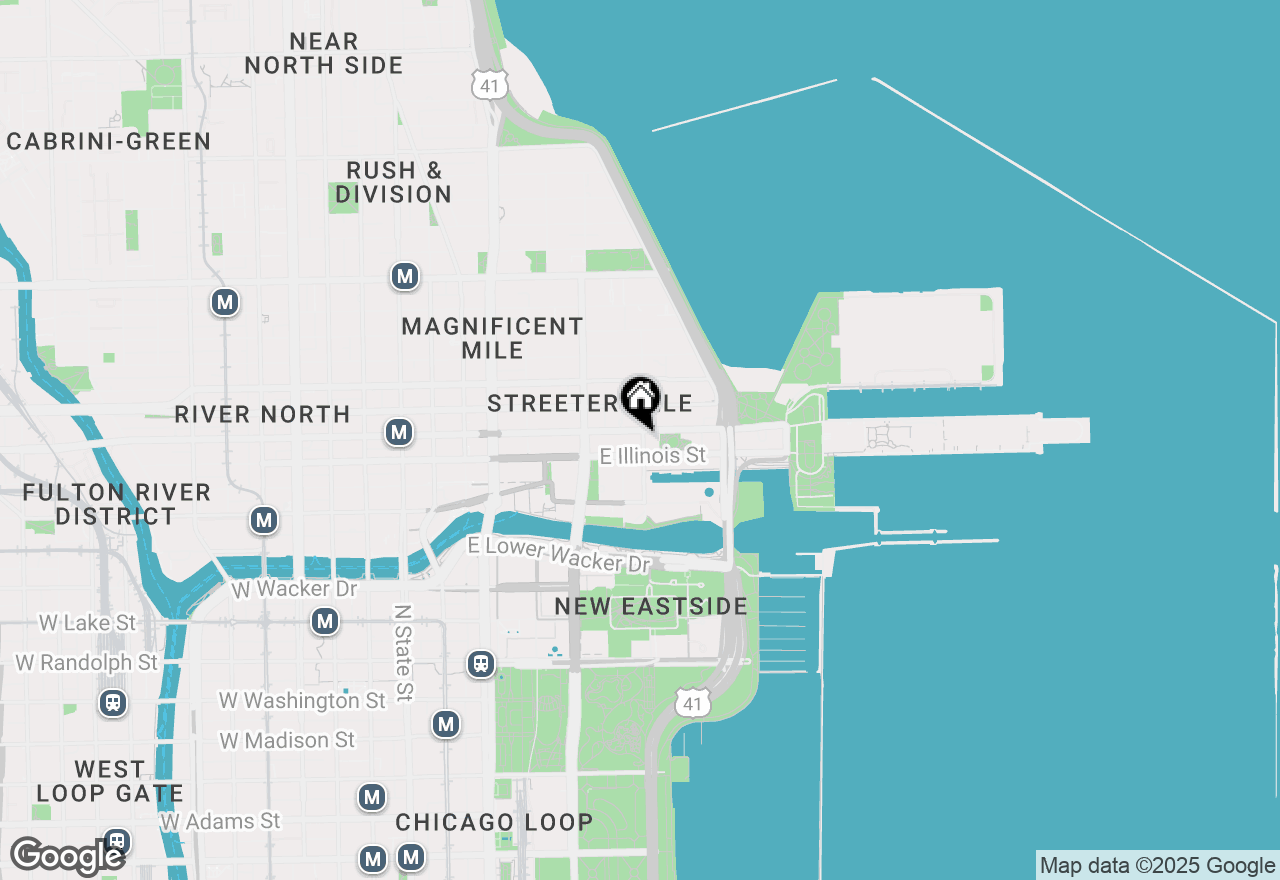 Map of 512 N Mcclurg Court #3309, Chicago, IL 60611