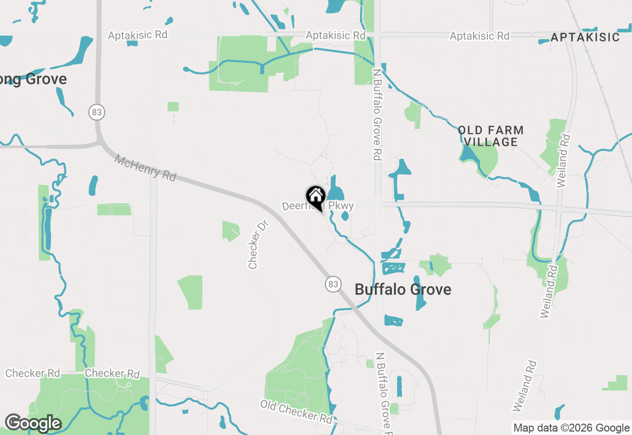 Map of 1309 Witney Lane, Buffalo Grove, IL 60089