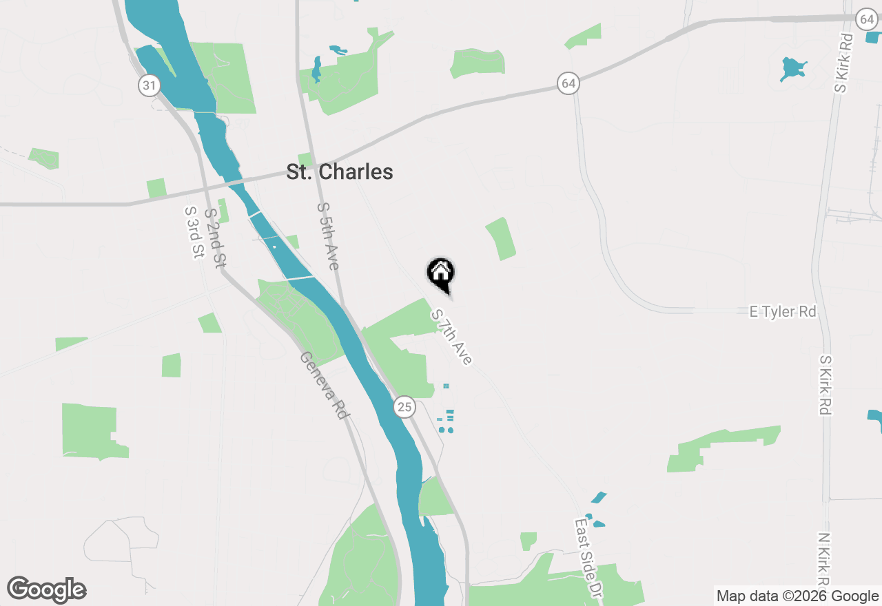 Map of 1009 S 9th Avenue, St. Charles, IL 60174